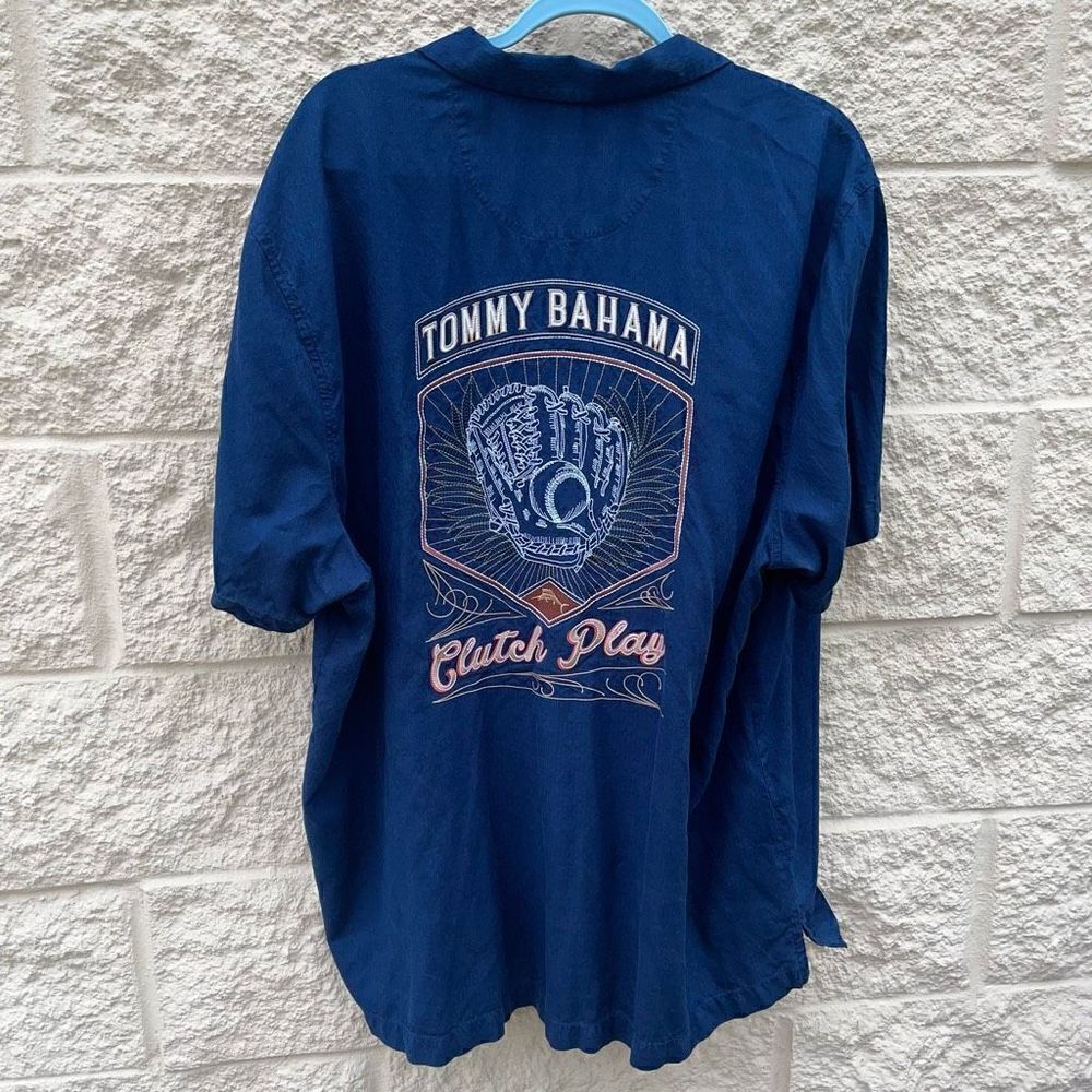 Tommy Bahama X MLB Clutch Play Silk Shirt
